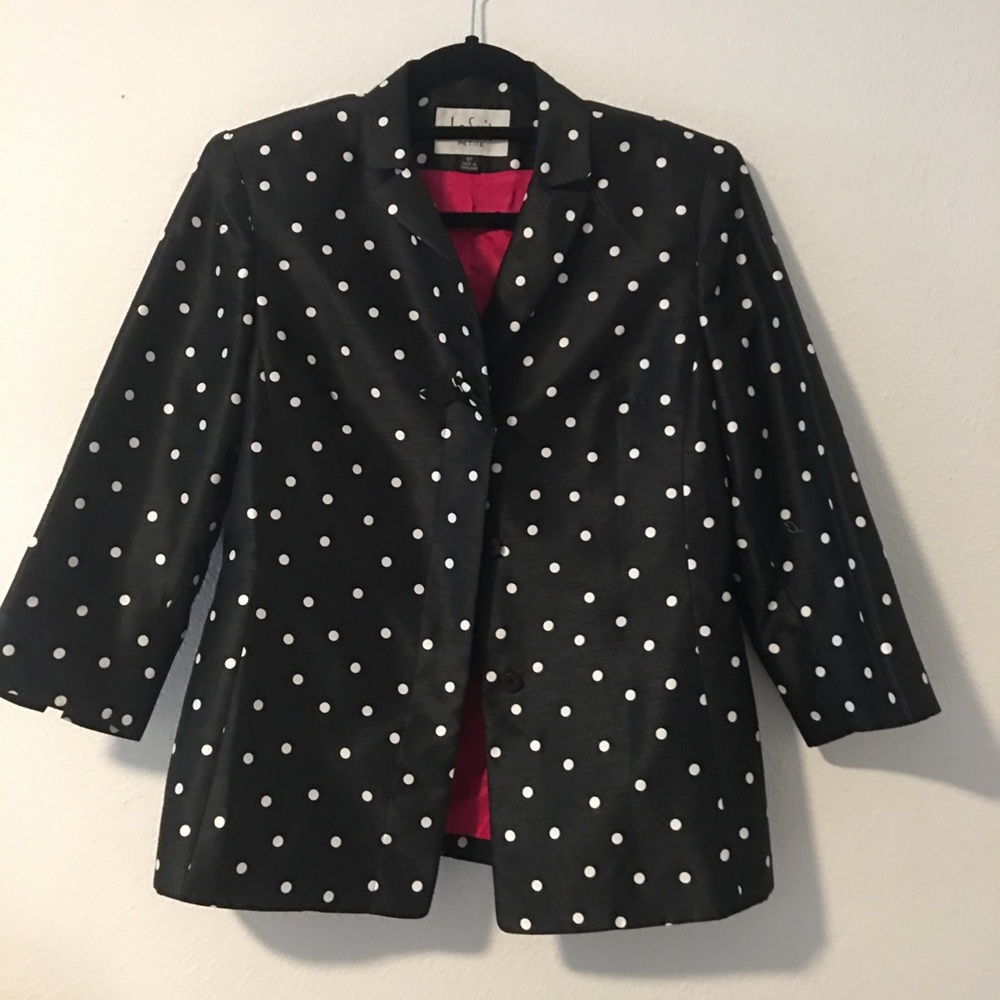 Polka dot blazer